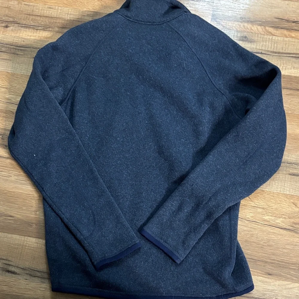 Patagonia Men's Dark Navy Half-Zip Fleece Pullover - Picture 3 of 4